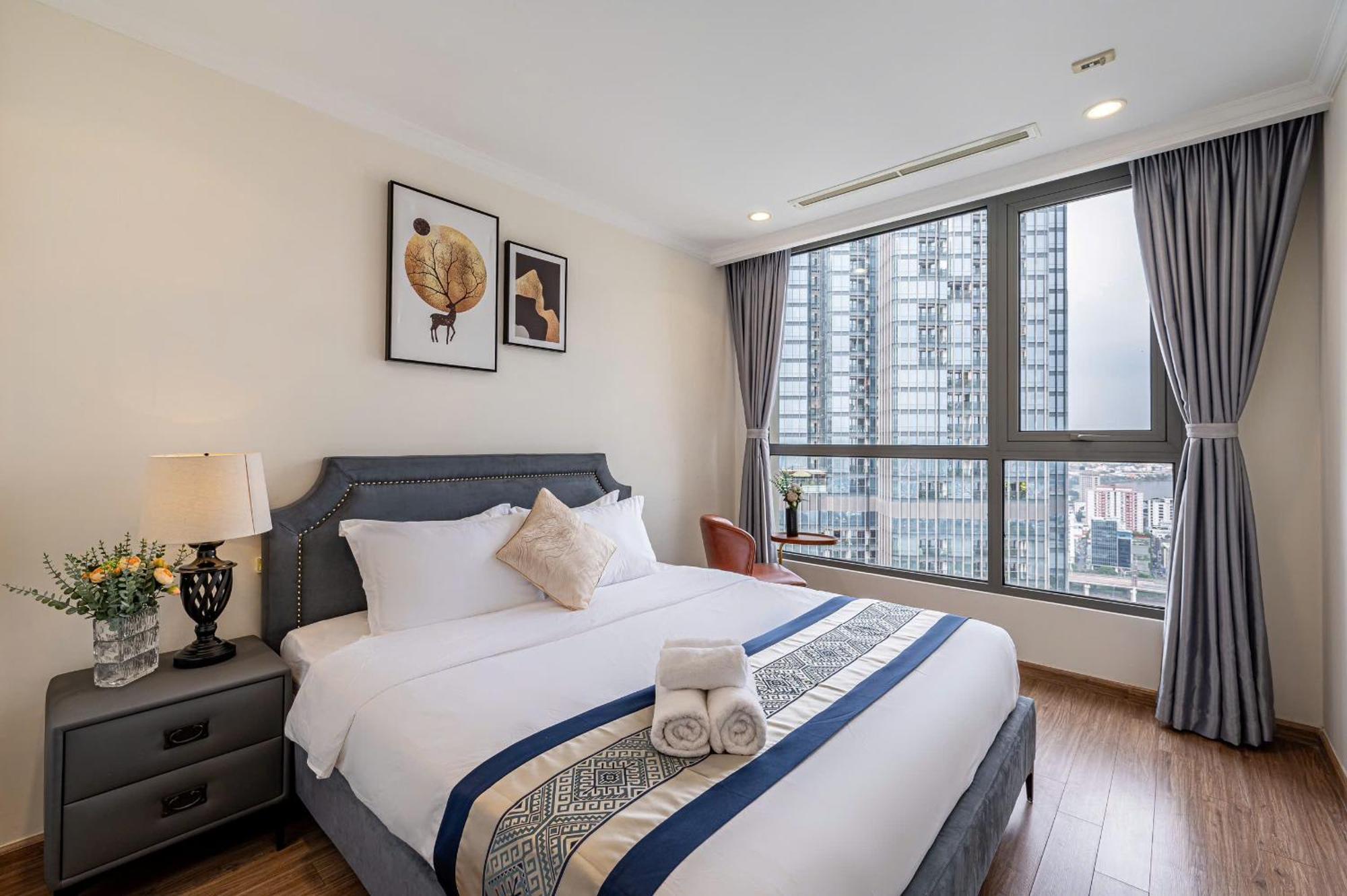 Luxury Apartment At Vinhomes Central Park Ho Si Minh-város Kültér fotó